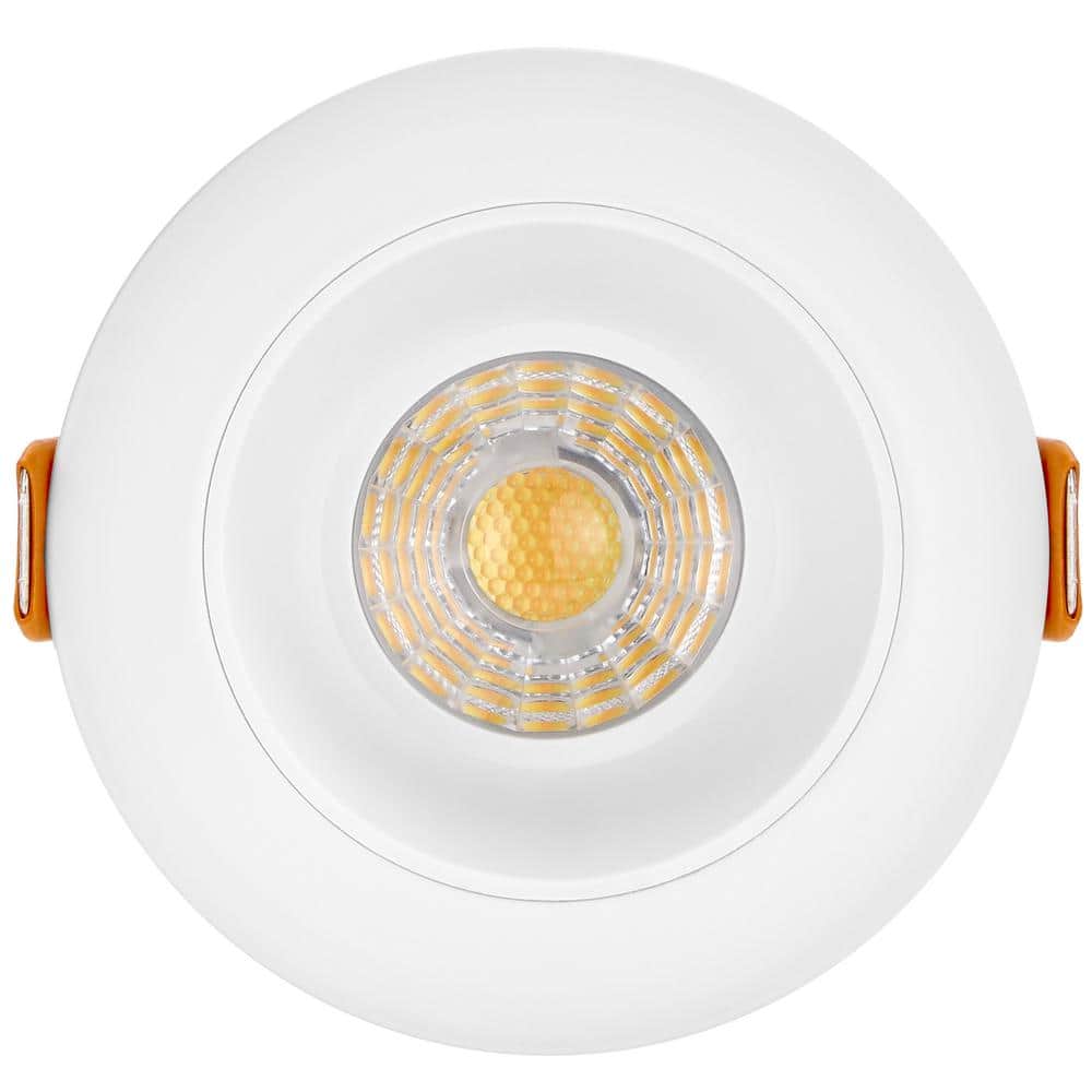 White Aluminum Round Dimmable LED Recessed Light