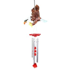 WindyWing Eagle with Brown Wings Plastic Wind Chimes
