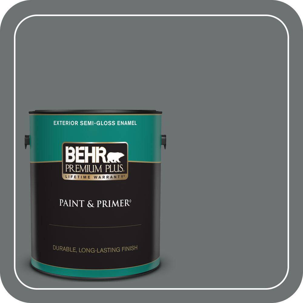 1 gal. #MQ5-28 Dawn Gray Semi-Gloss Enamel Exterior Paint & Primer price history on PriceWatchPro