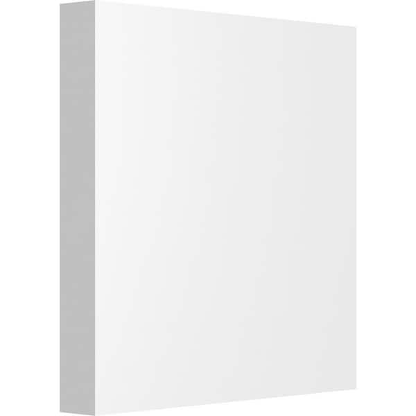 Ekena Millwork 4 in. W x 4 in. H x 1/2 in. P Standard Sedgwick Rosette with Square Edge