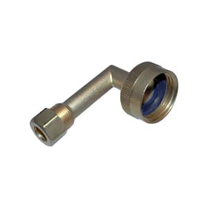 H139 - 90° elbow fitting with wall support, female thread and