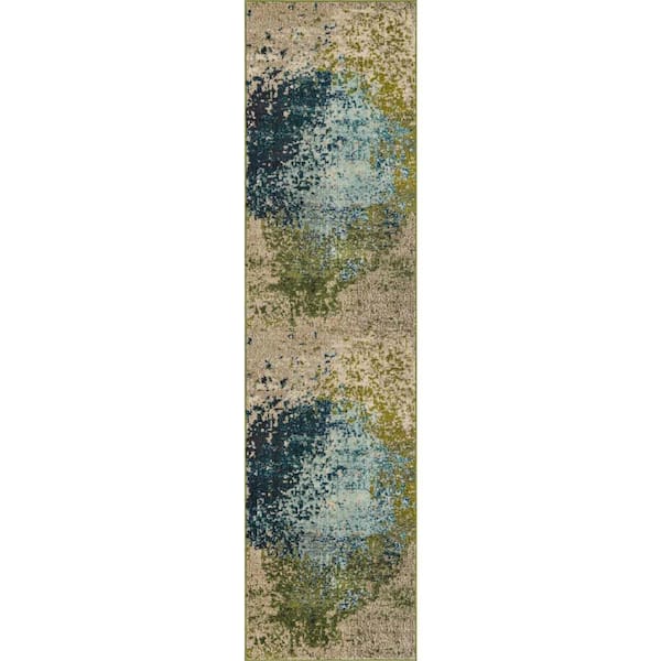 Unique Loom Estrella Vella Blue 2' 7 x 10' 0 Runner Rug