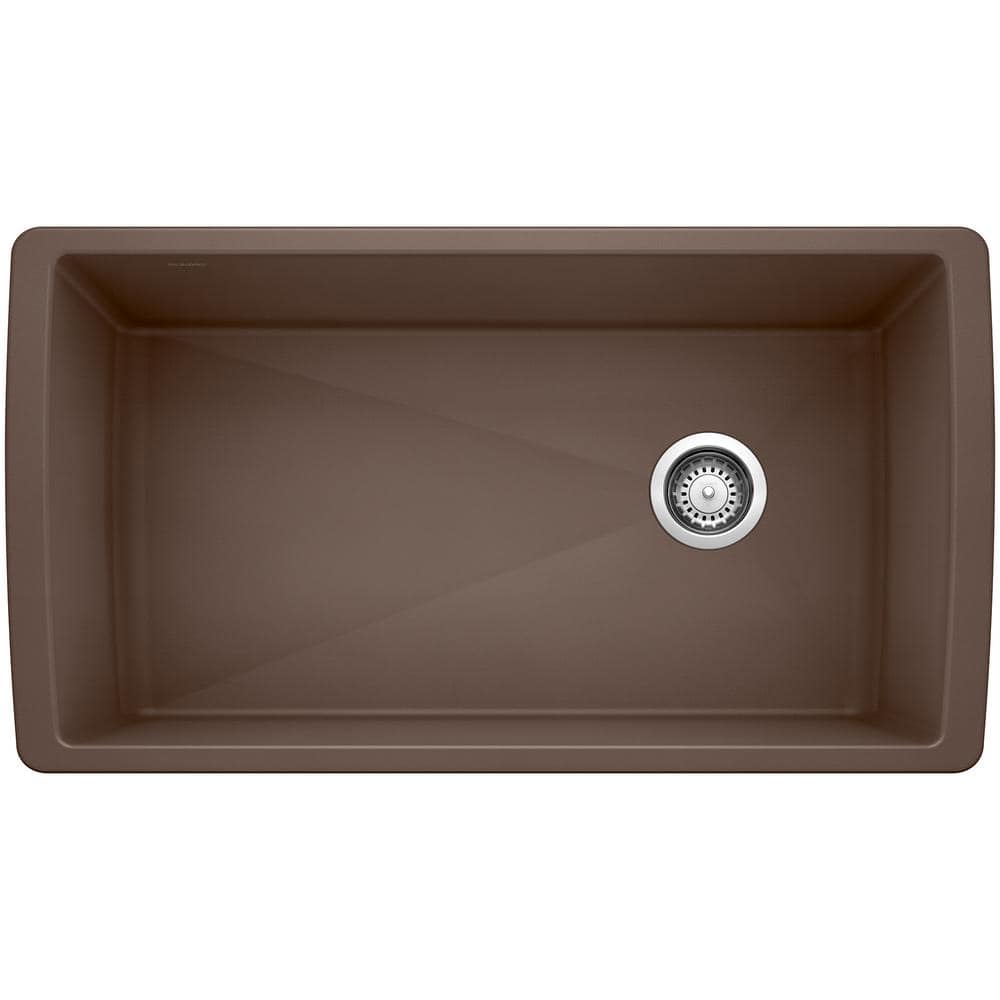 Diamond Undermount Granite 33.5 in. x 18.5 in. Single Bowl Kitchen Sink in 