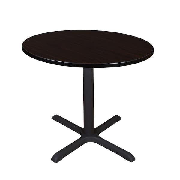 Regency Bucy Mocha Walnut Round 36 in. Breakroom Table