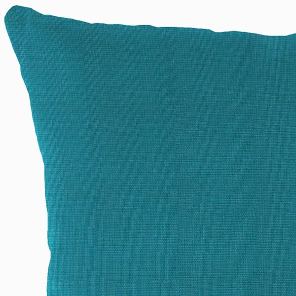 Outdoor Pillows for 18 in. x 18 in. Square Throw Pillows with Insert (Pack  of 2) in Lemon Blossom Blue B0BVQN9BXL - The Home Depot