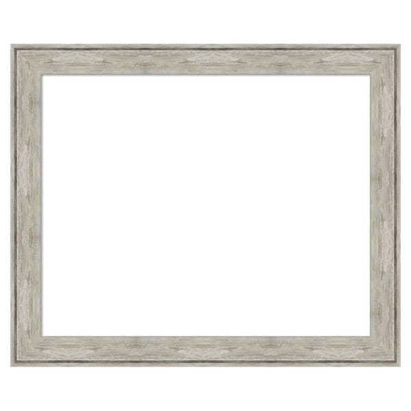 Amanti Art Crackled Metallic 35 in. x 29 in. Polystyrene Framed Dry Erase Magnetic Memo Board