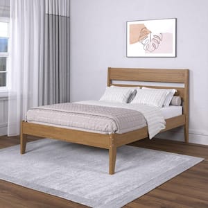 Urban Oak Low Board Brown Frame Full Platform Bed
