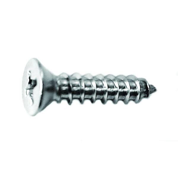 Fastenere #8 X 1 Inch Phillips Flat Head Sheet Metal Screws - 18-8 Stainless Steel, Qty 1000