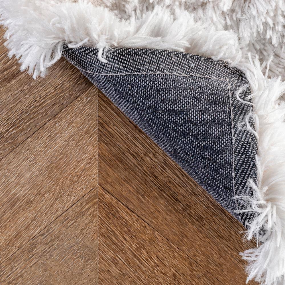Ivory Bliss Tufted Handmade Shag Rug 4' x 6'