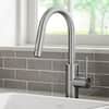 KRAUS Oletto Pull-Down Single Handle Kitchen Faucet in Spot Free Stainless Steel KPF-2620SFS