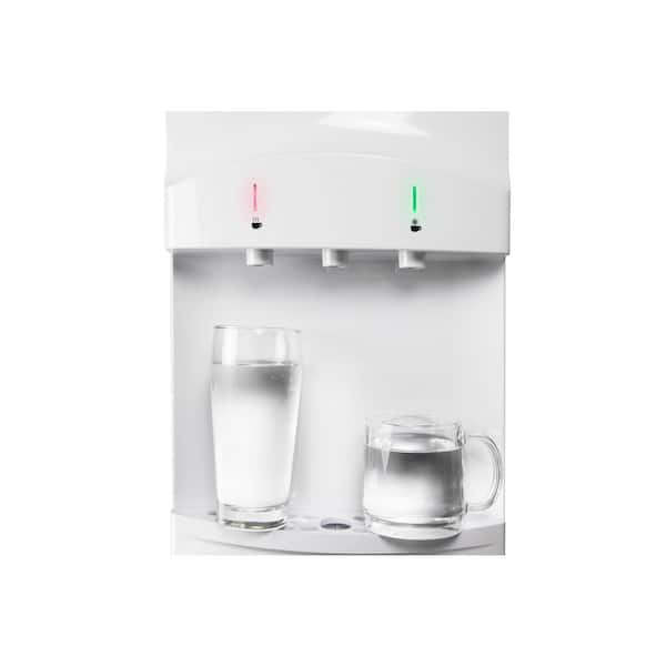IGLOO Cold & Hot Top Loading Water Dispenser with Refrigerator  IGLWCRFTL353CRHWH - The Home Depot