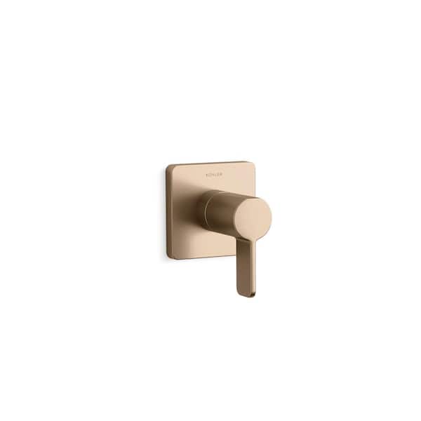 KOHLER Parallel Valve Handle Trim With Lever Handle in Vibrant Brushed Bronze