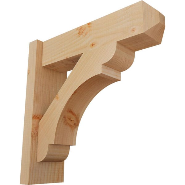 Ekena Millwork 6 in. x 18 in. x 18 in. Douglas Fir Olympic Craftsman Smooth Outlooker