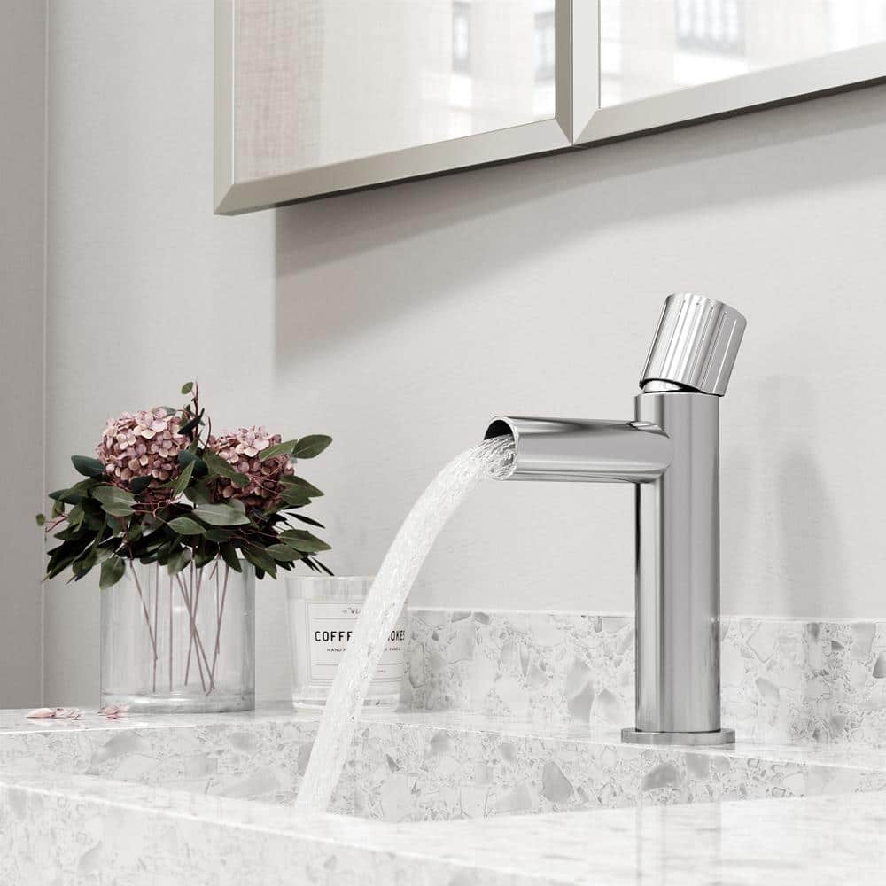 Ashford Chrome High Arc Single Hole Bathroom Faucet