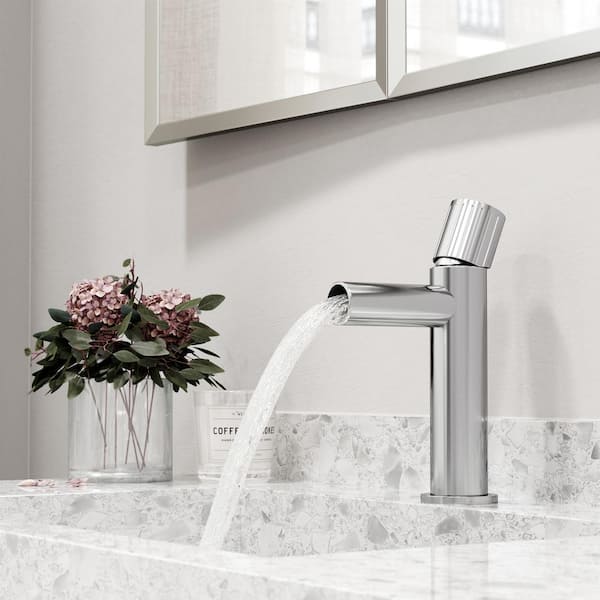 Ashford Single Handle Single-Hole Bathroom Faucet in Chrome