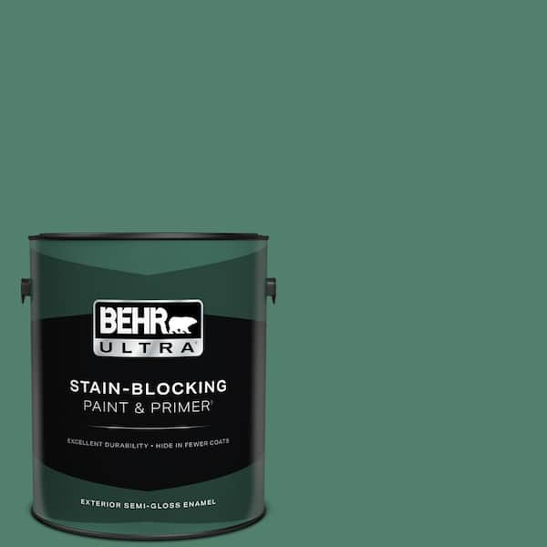 BEHR ULTRA 1 gal. #M430-6 Park Bench Semi-Gloss Enamel Exterior Paint & Primer