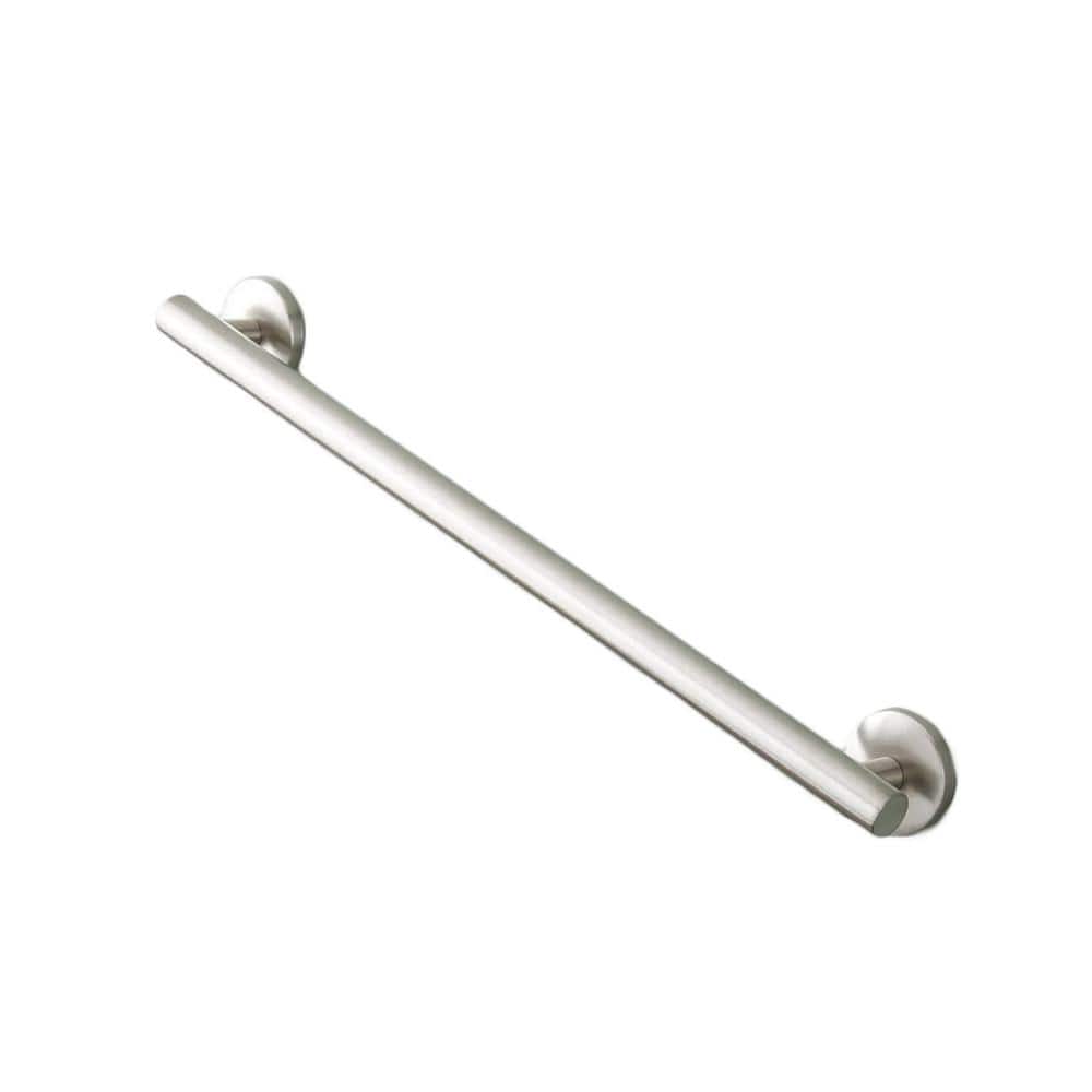 Brushed Nickel 24" Wall Mounted Grab Bar