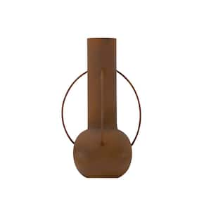 14 in. Contemporary Metal Vase