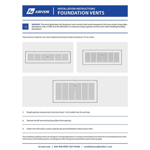 Gibraltar Building Products 16 in. x 0.25 in. Rectangular Gibraltar Building Products 16 in. x 0.25 in. Rectangular