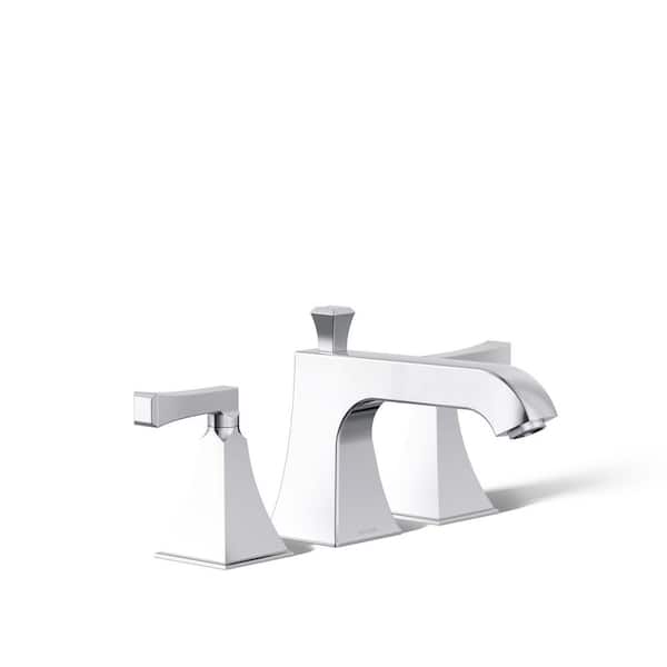 KOHLER Memoirs Low Arc Deck Mount 2-Handle Tub Faucet Trim Kit in Polished Chrome