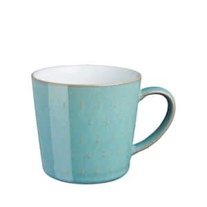 Azure 13.52 oz. Turquoise Stoneware Cascade Coffee Mug