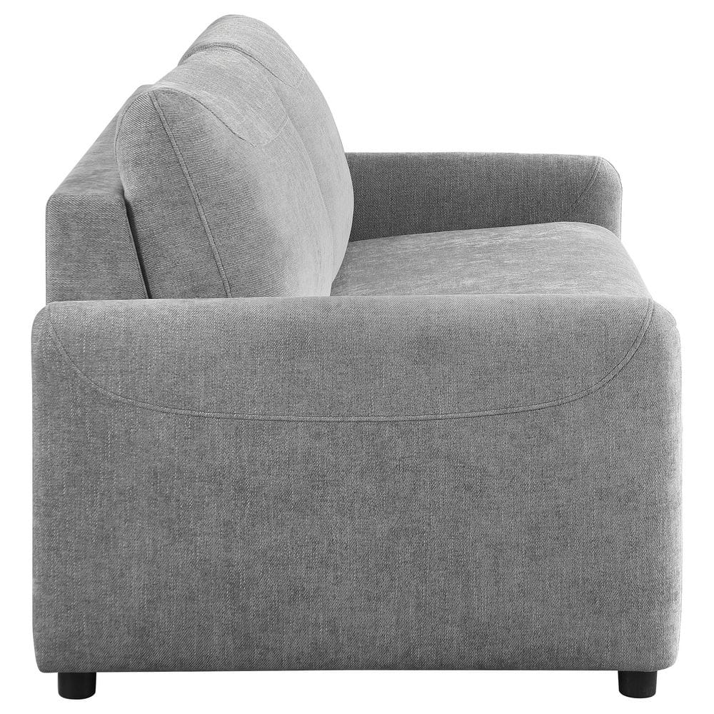 Gray Fabric Queen Sleeper Sofa with Wood Frame