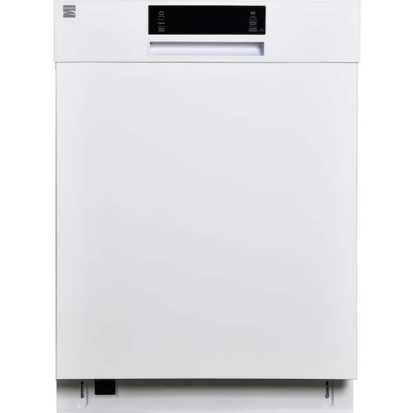 24 in. Touch Control Standard Built-In Dishwasher in White with 7-Cycles and 45 DBA