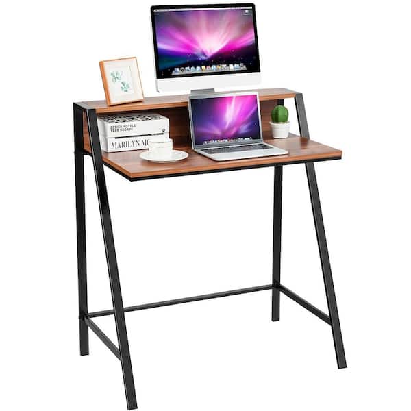 31 in. Rectangular Brown Desk Components