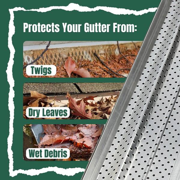 Angel Sar 5 in. x 11.5 ft. Gutter Guard Leaf Protection