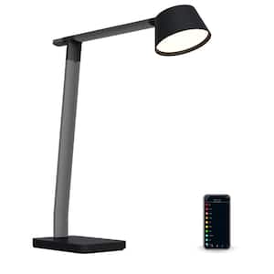 Verve Designer Smart Desk Lamp, Works with Alexa, Auto-Circadian Mode, Qi Wireless Charger
