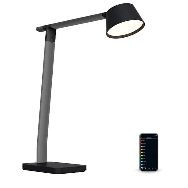 BLACK+DECKER Verve Designer Smart Desk Lamp, Works with Alexa, Auto-Circadian Mode, Qi Wireless Charger