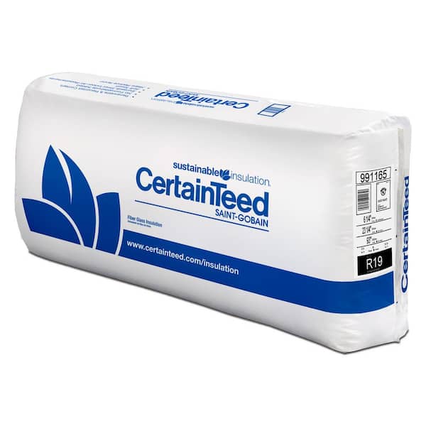 CertainTeed R19 Unfaced Fiberglass Insulation Batt 23.25 in. x 93 in. (9-Pieces)