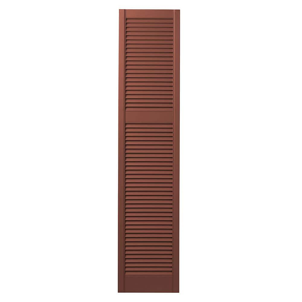 Ply Gem 15 in. x 67 in. Cottage Style Open Louvered Polypropylene ...