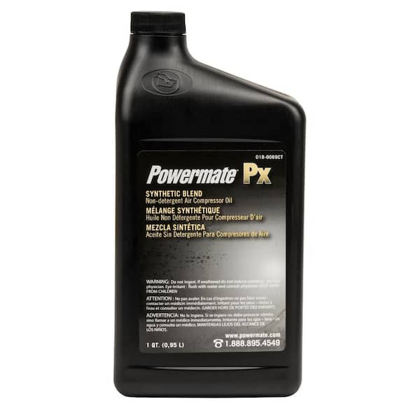 Powermate 1 qt. Synthetic Blend Non Detergent Air Compressor Oil