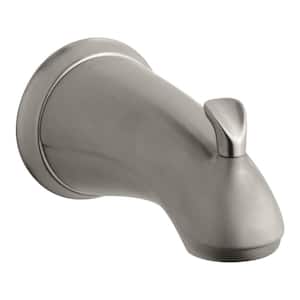 Forte Sculpted Diverter Bath Spout in Vibrant Brushed Nickel with Slip-Fit Connection