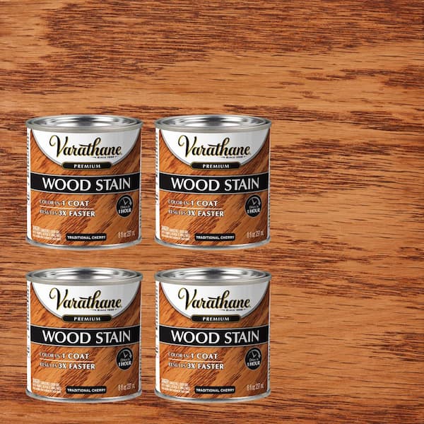 8 oz. Traditional Cherry Premium Fast Dry Interior Wood Stain (4-Pack)
