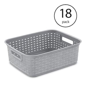 Sterilite 9.5 x 6.5 x 4 Inch Open Storage Bin with Carry Handles (48 Pack)  