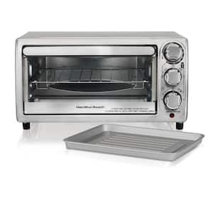 1100-Watt 4-Slice Stainless Steel Toaster Oven