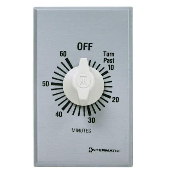 Intermatic 20 Amp 60-Minute Indoor Home Timer, In-Wall Depot - Gray Spring SW60MK The Wound