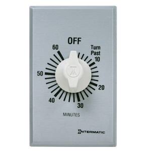 20 Amp 60-Minute Indoor In-Wall Spring Wound Timer, Gray