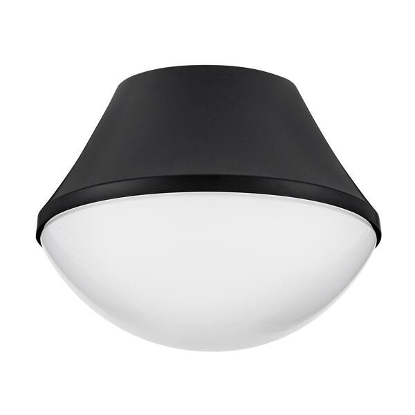 LARK - Haddie 11.0 in. 1-Light Black Flush Mount