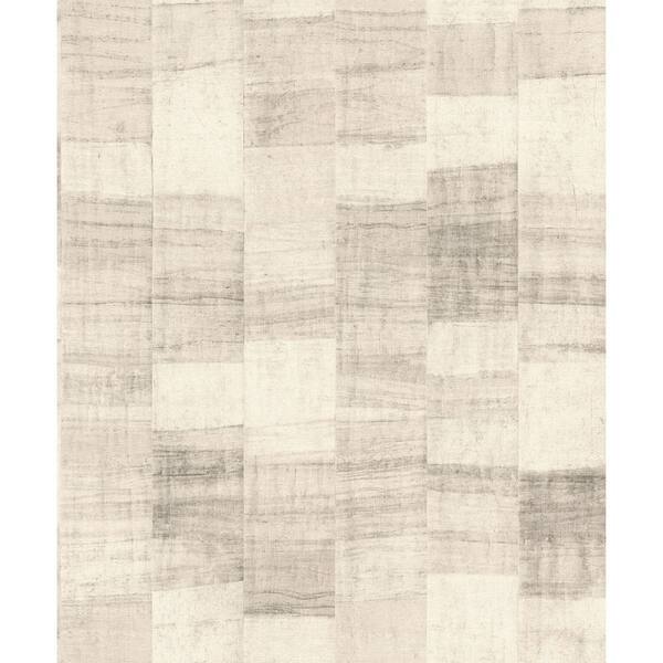 Ivo Grey Block Stripe Wallpaper