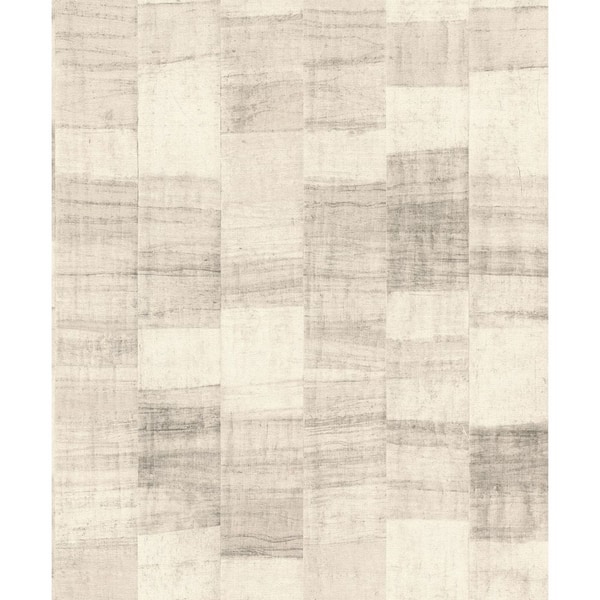 Ivo Grey Block Stripe Wallpaper Sample