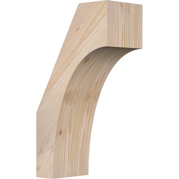 Ekena Millwork 5 1/2"W x 10"D x 18"H Westlake Smooth Knee Brace, Douglas Fir