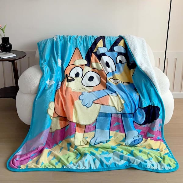 THE NORTHWEST GROUP Bluey Togetherness Silk Touch Sherpa Throw