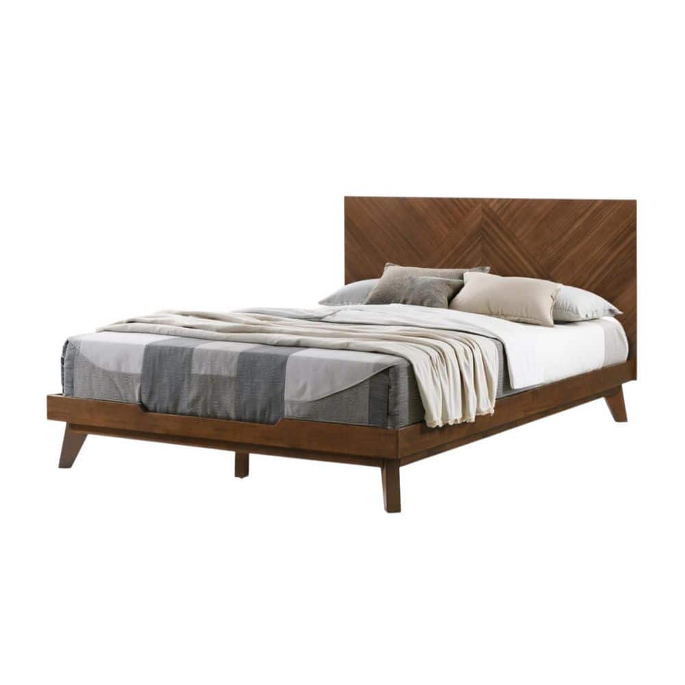 Brown Wood Frame Queen Panel Bed price history on PriceWatchPro