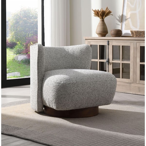 ACME FURNITURE チェア JOURNAL STANDARD Acme Furniture Lisa Gray Tweed Accent Chair AC03803 - The