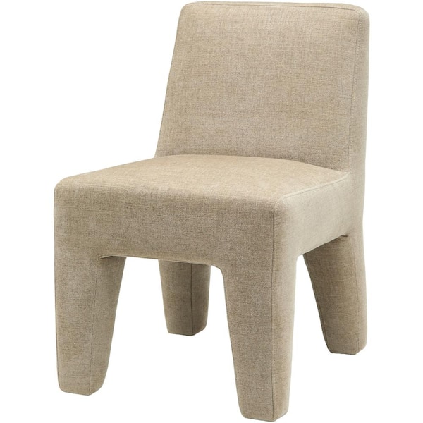 Livabliss Eunice Modern Dining Chair, Taupe, 33 in. H x 21 in. W x 28 in. D, 33 in. H x 21 in. W x 28 in. D