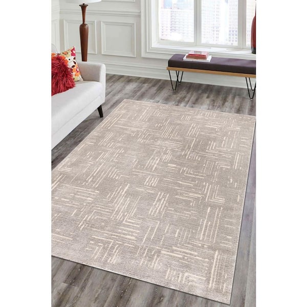 Concord Global Trading Urban Chic Gray 8 ft. x 10 ft. Contemporary