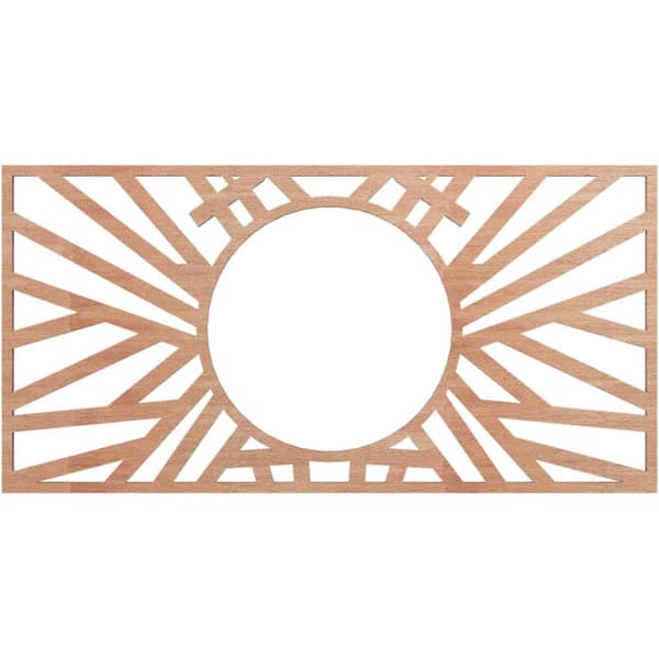 Ekena Millwork 0.25 in. x 6.625 in. x 9 in. Wood Medallion Moulding